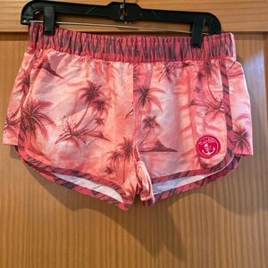 Salt Life Women’s Boardshorts/Shorts Pink/Hit Pink Palm Tree 2.5” Inseam Size S